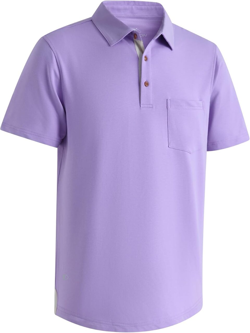Mens Long and Short Sleeve Polo Shirts Pocket Casual Solid Cotton Blend Drop Cut Collared Polo Shirts for Men