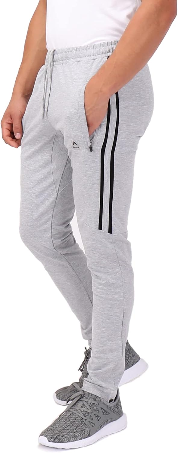 SCR 30/33/36 Jogger Sweatpants for Men - Mens Tall Sweatpants - Joggers for Men with Zipper Pockets