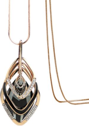 Triple Layer Pendant Necklace Long Statement Pendant Necklace Long Sweater Chain | Long Necklaces for Women | Summer Necklaces | Jewelry for Girls | Boho Necklaces for Women