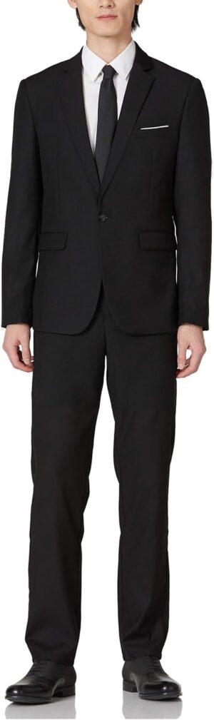 UNINUKOO Mens Suits 3 Piece Classic Fit Wedding Guest Outfit Suit Jacket Pants with Vest