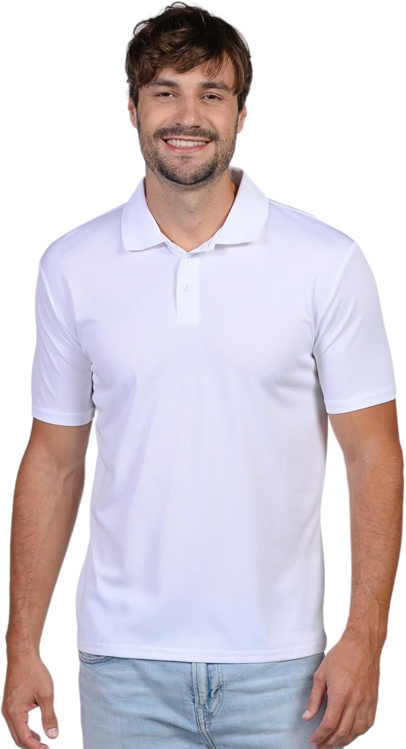INGEAR Men's Polo Shirt Quick Dry Athletic Golf Tennis Performance Short Sleeve - Casual Office Uniform Wear – Activewear