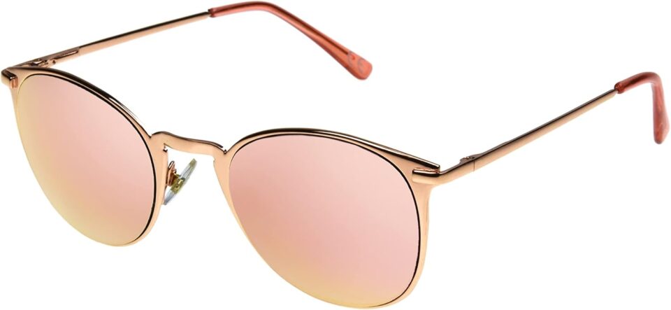 Foster Grant Womens Elsie Sunglasses, Rose Gold, 56mm US