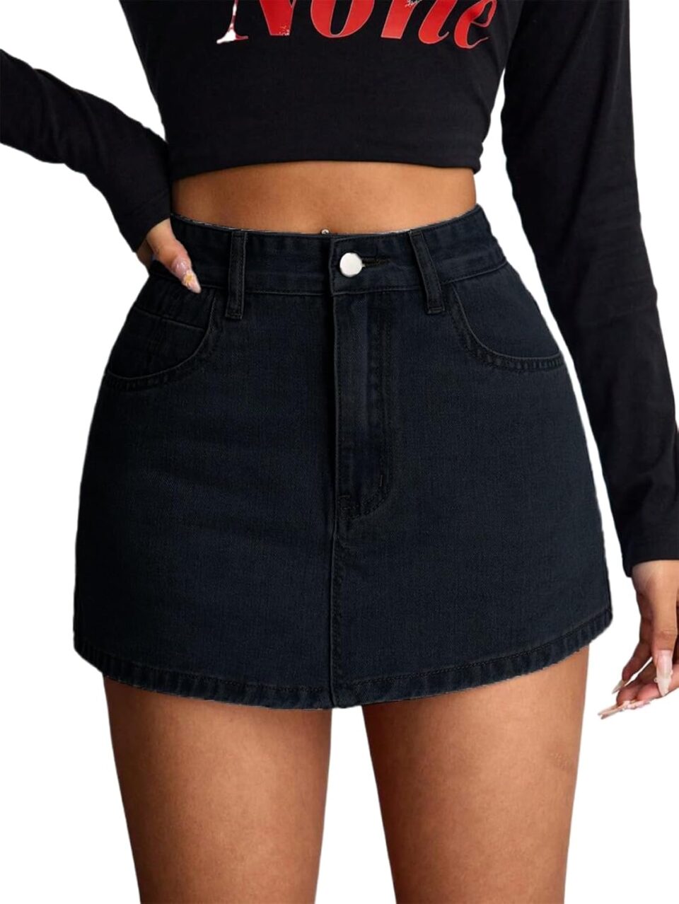 SperLucky Jeans for Women High Waisted Stretchy Short Jeans Denim Three Quarter Pants