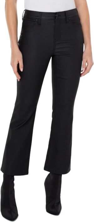Liverpool Women's Coated Denim Hannah Cropped Flare