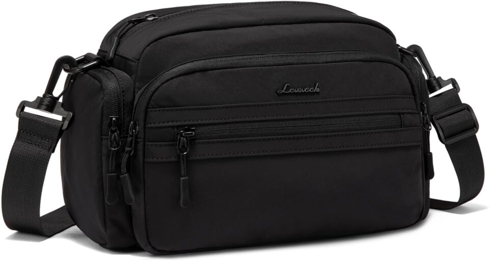LOVEVOOK Crossbody Bag for Women, Multi-Pockets Purse, Nylon Shoulder Handbags, Water-Resistant & Lightweight