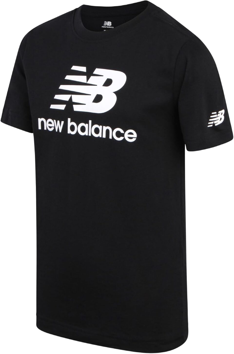 New Balance Boys T Shirts - Short Sleeve Cotton Crewneck Graphic Tees, Athletic Logo Shirts for Boys (Sizes: 8-20)
