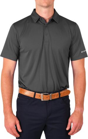 Columbia Men's Golf Drive Polo Shirt Omni Wick Performance Breathable Short Sleeve