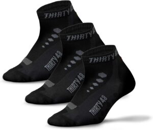 Thirty48 Low Cut Cycling Socks for Men and Women | Unisex Breathable Sport Socks