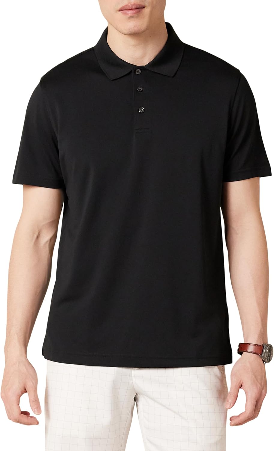 Amazon Essentials Men's Golf Polo Shirt, Short Sleeve, Dri Fit, Slim-Fit, Quick-Dry