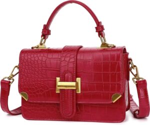 LL LOPPOP Women's Small Classy Crossbody Purse Top Handle Handbags Leather Satchel Bags for Women