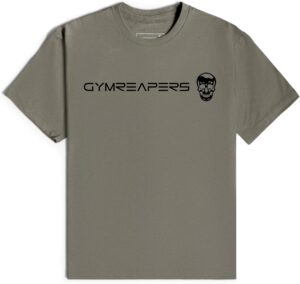 Gymreapers Workout Short Sleeve Shirt Workout T-Shirt for Men Crew Neck Shirts Casual Gym Cotton Everyday Tee