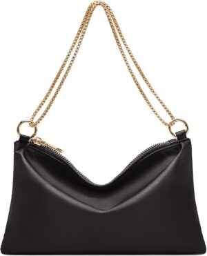 oscaurt Women's Evening Handbag Satin Shoulder Bag Purse for Prom Engagement Cocktail Party Wedding