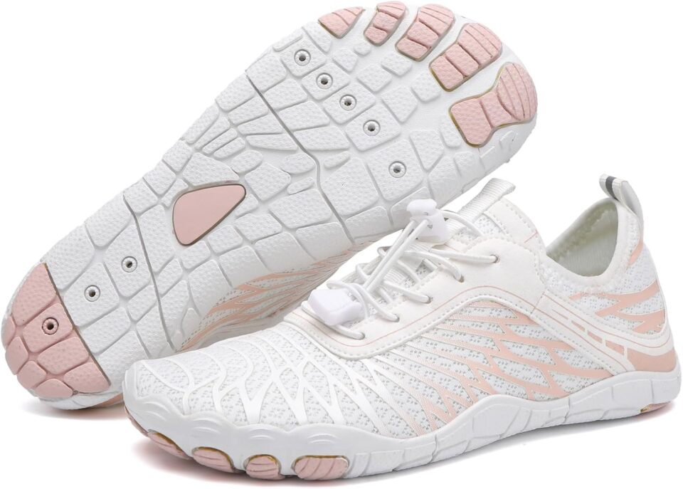 Hike Barefoot Shoes for Women Men Breathable & Non-Slip Athletic Barefoot Wide Toe Water Shoes Lightweight
