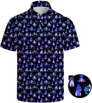 Men's Golf Polo Shirts Short Sleeve Performance Moisture Wicking Dry Fit Golf Shirts for Men
