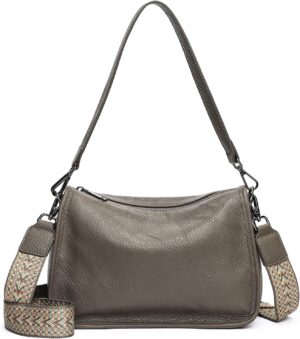 Genuine Leather Crossbody Bag Womens Lightweight Shoulder Purse ladies Small Hobo Handbag