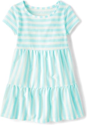 The Children's Place Girls' Short Sleeve Casual Everyday Dresses