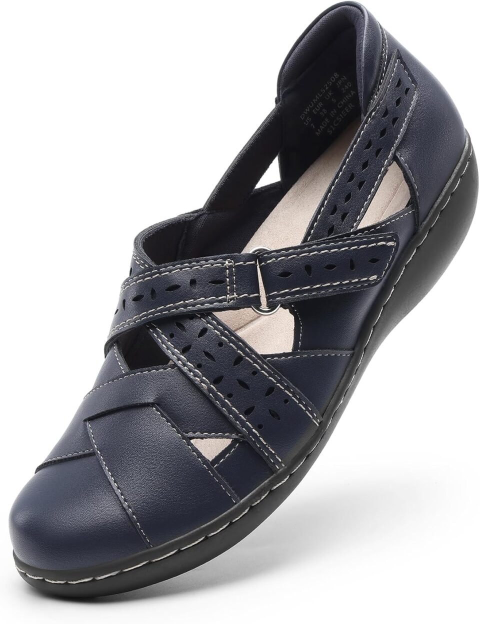 DREAM PAIRS Women's Loafers Slip On Comfortable Casual Walking Flats Work Shoes Closed Toe Sandals