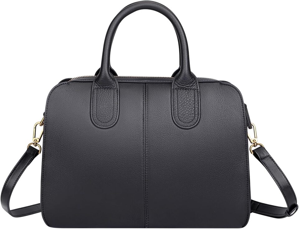 Over Earth Genuine Leather Satchel Handbags for Women Soft Top Handle Shoulder Bags Casual Crossbody Purses