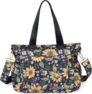 CLOUDMUSIC Crossbody Bags Shoulder Tote Handbag Nylon With Straps Waterproof Multi Bottle Pockets For Women Trendy