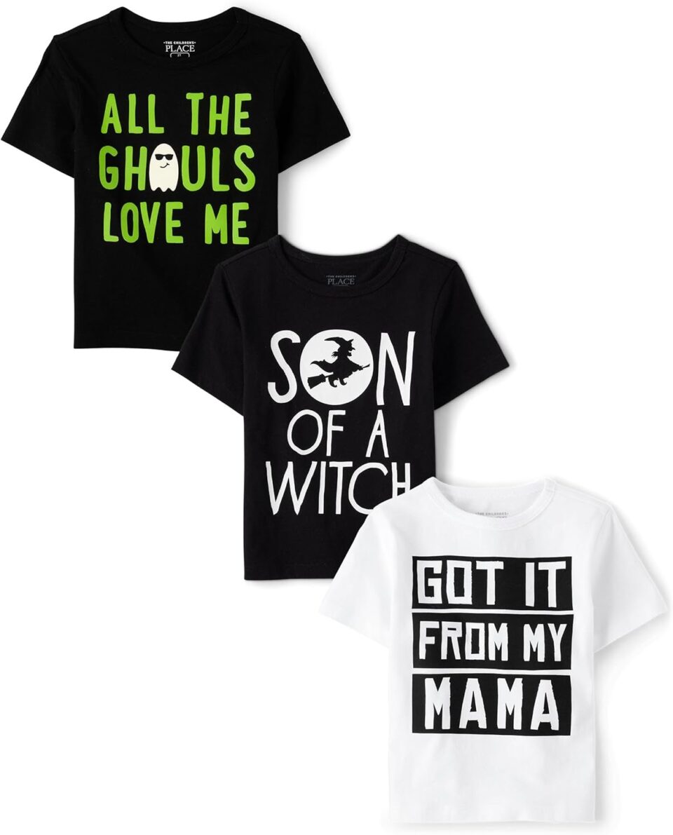 The Children's Place Baby Boys' and Toddler All Holidays Short Sleeve Graphic T-Shirts,multipacks