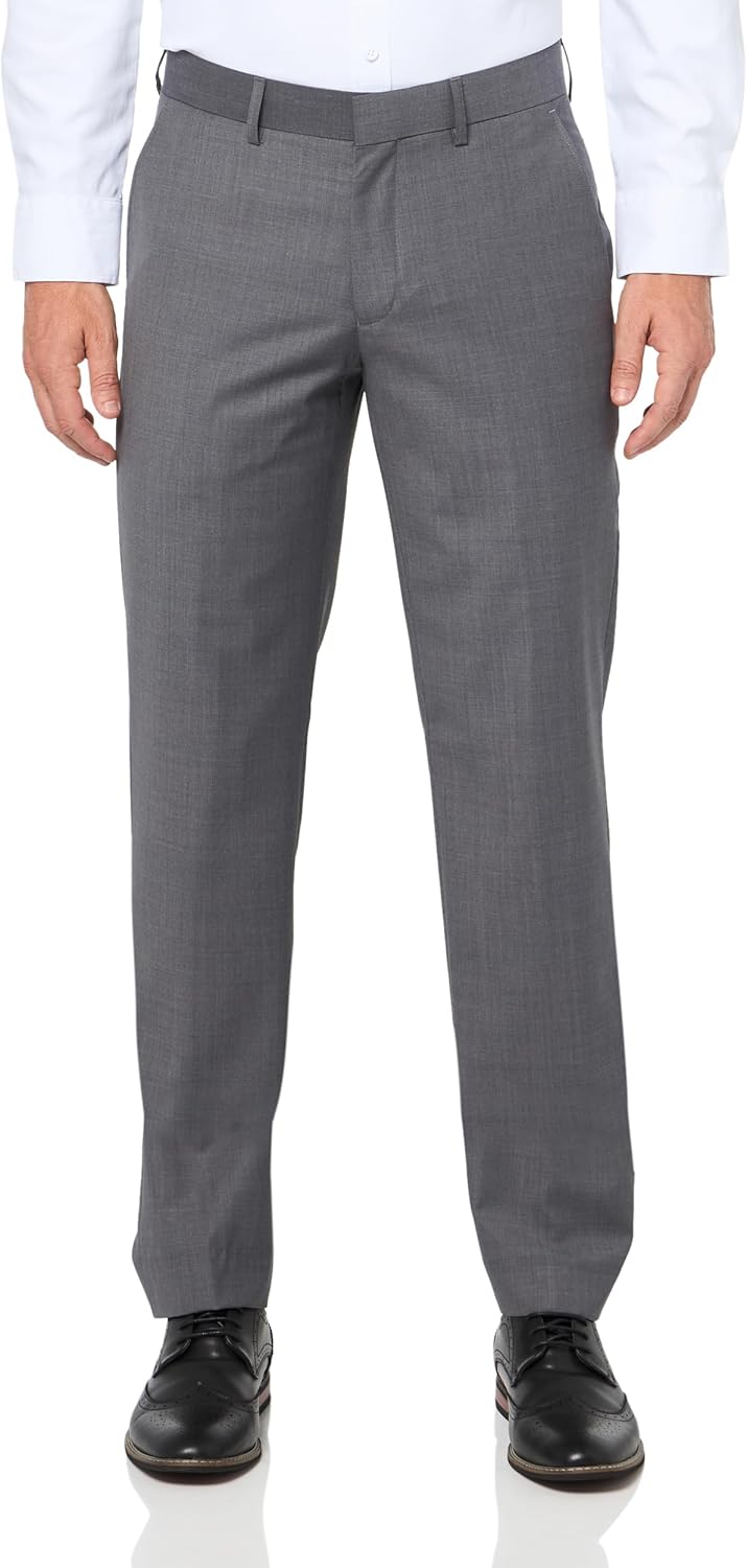 Robert Kent Men's Wool Blend Modern Slim Suit Separate Pants