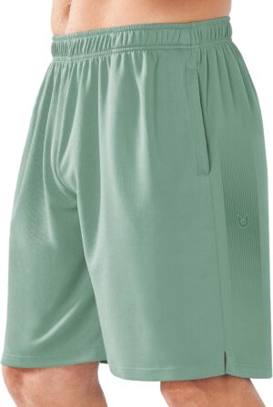 NORTHYARD Men's 10" Athletic Shorts Basketball Workout Gym Lightweight Quick Dry Shorts with Mesh & Zip Pockets