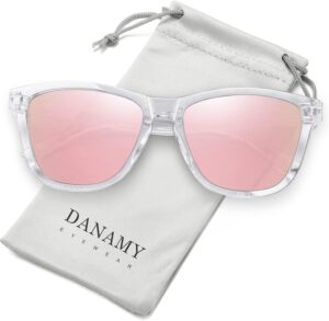 Sunglasses Womens Polarized Sunglasses for Women Trendy Designer Mirrored UV400 Protection Sun Glasses