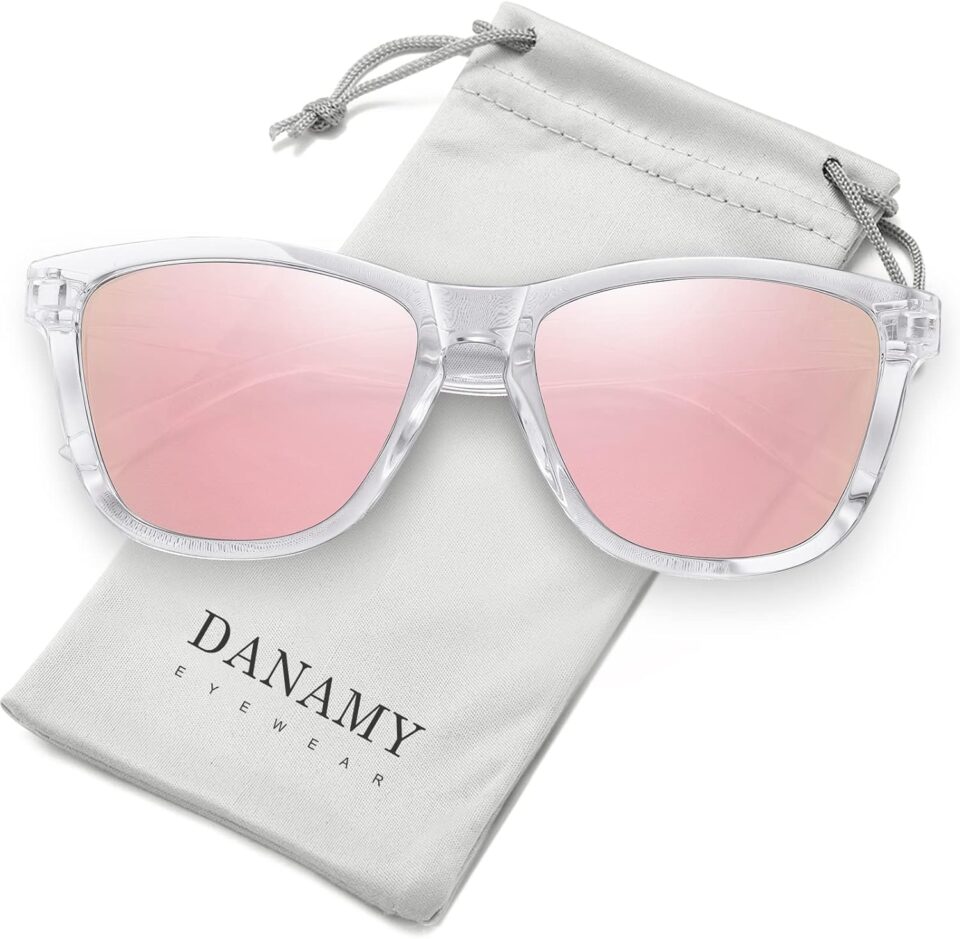 Sunglasses Womens Polarized Sunglasses for Women Trendy Designer Mirrored UV400 Protection Sun Glasses