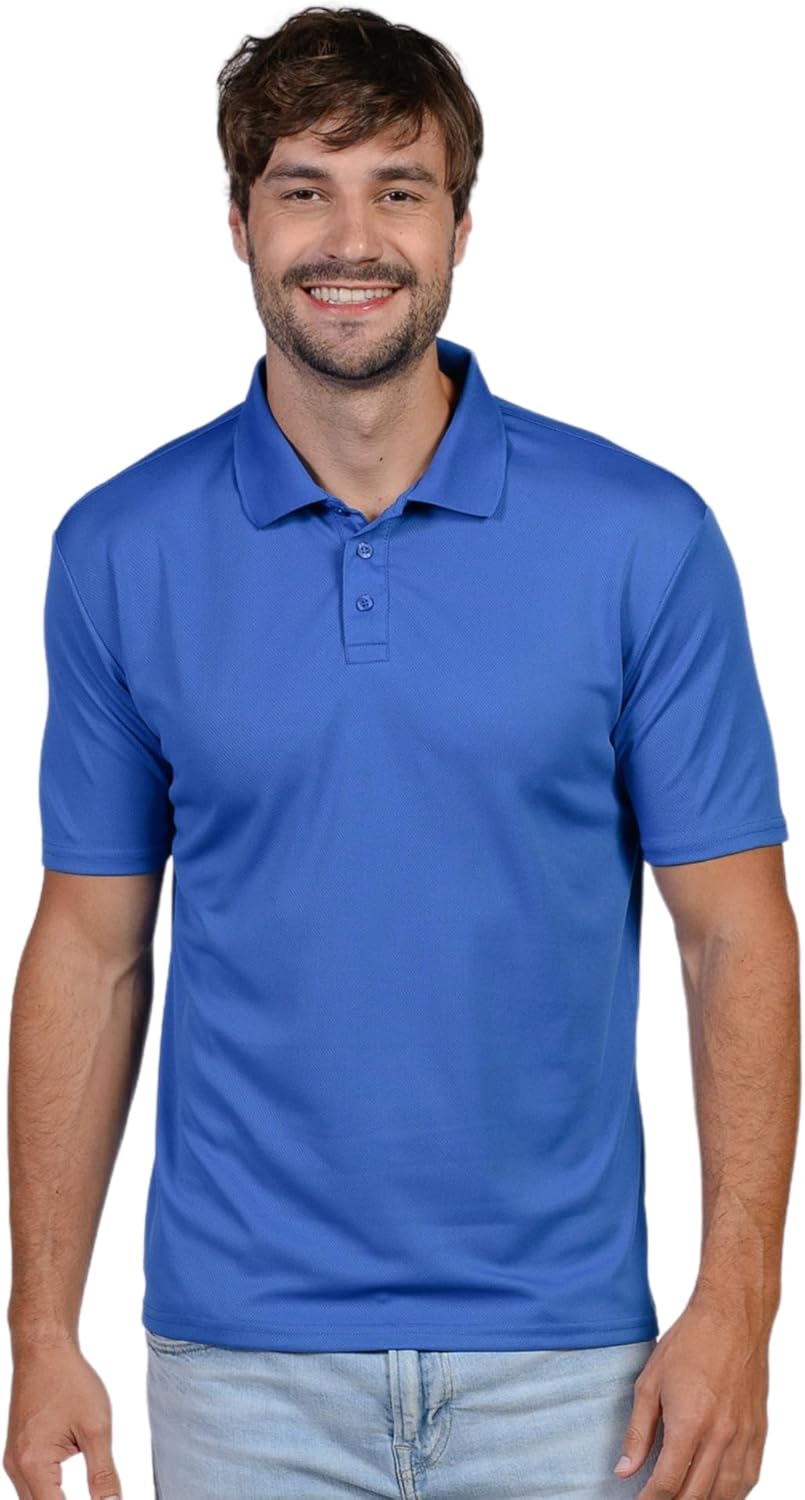 INGEAR Men's Polo Shirt Quick Dry Athletic Golf Tennis Performance Short Sleeve - Casual Office Uniform Wear – Activewear