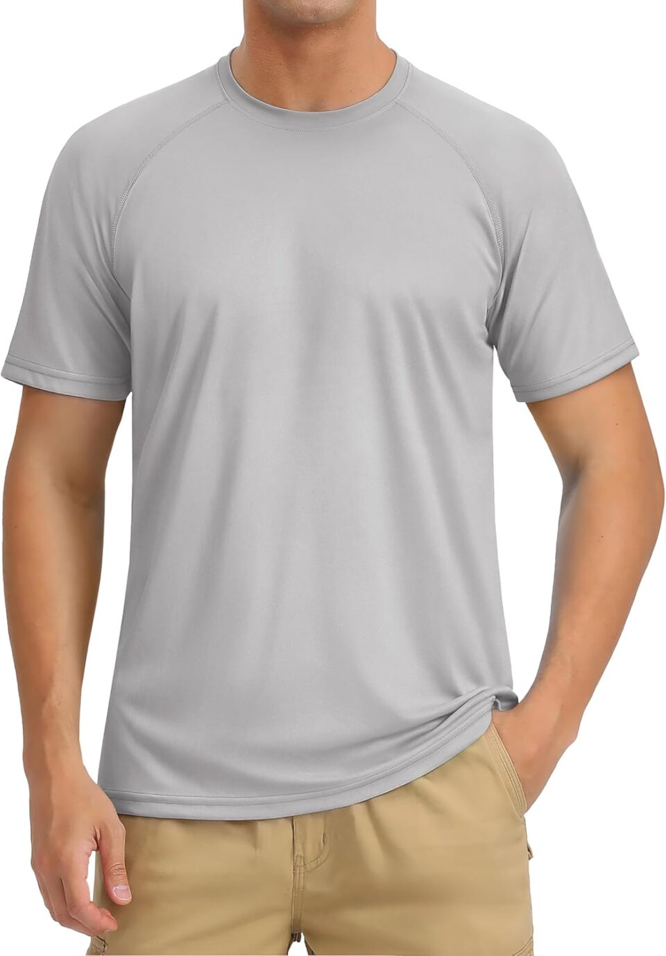 TACVASEN Men's Rashguard Shirts Short Sleeve UPF 50+ Sun Protection SPF T-Shirt Quick Dry Fishing Swim Athletic Tops