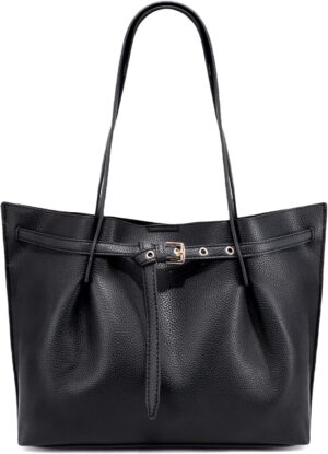 Montana West Tote Bag for Women Designer Purses and Handbags with Belted Detailing