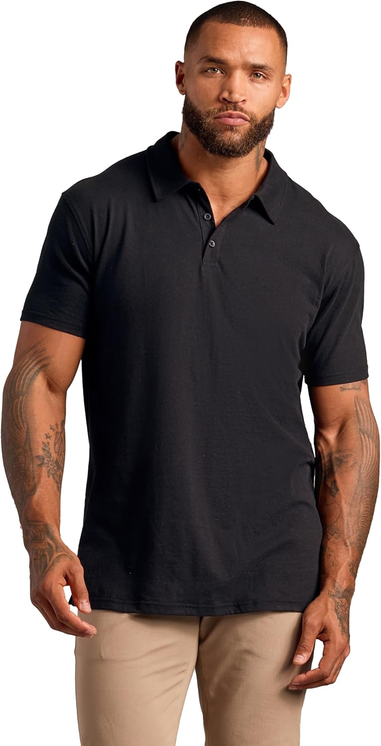 True Classic Short Sleeve Polo Shirts for Men - Cotton Men's Polo Shirts, Golf Shirt & Custom Polo - Collared Short Sleeve