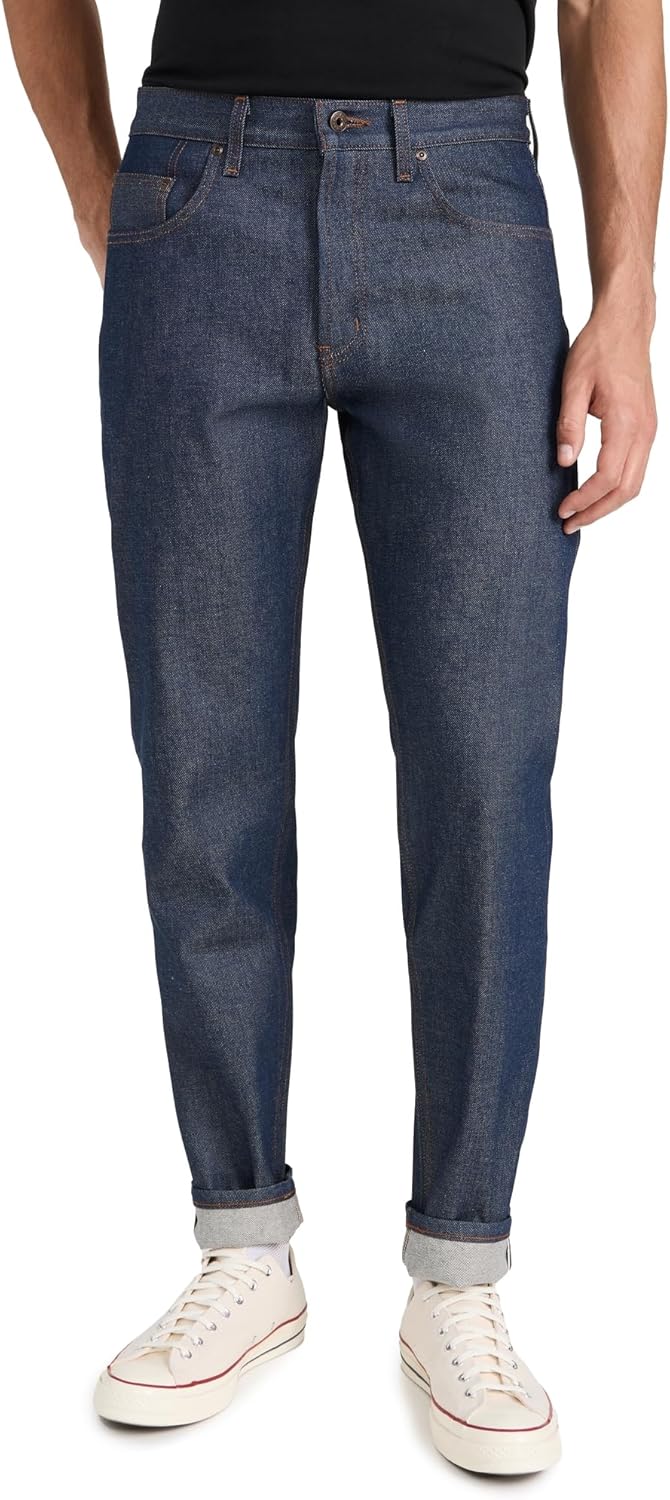 Naked & Famous Denim Men's Easy Guy Natural Indigo Selvedge Jeans
