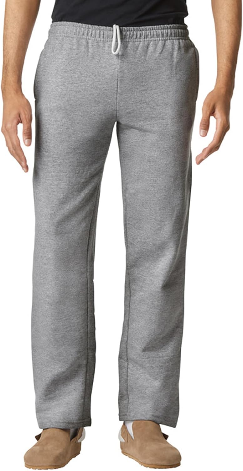 Gildan Adult Fleece Open Bottom Sweatpants with Pockets, Style G18300