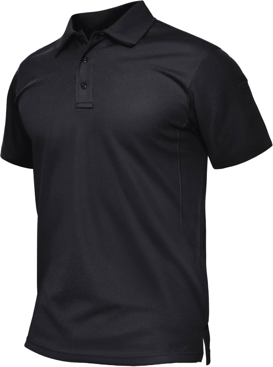TACVASEN Mens Polo Shirt Short Sleeve Tactical Performance Collared Work Golf Shirts Dry Fit Pique Polos for Summer