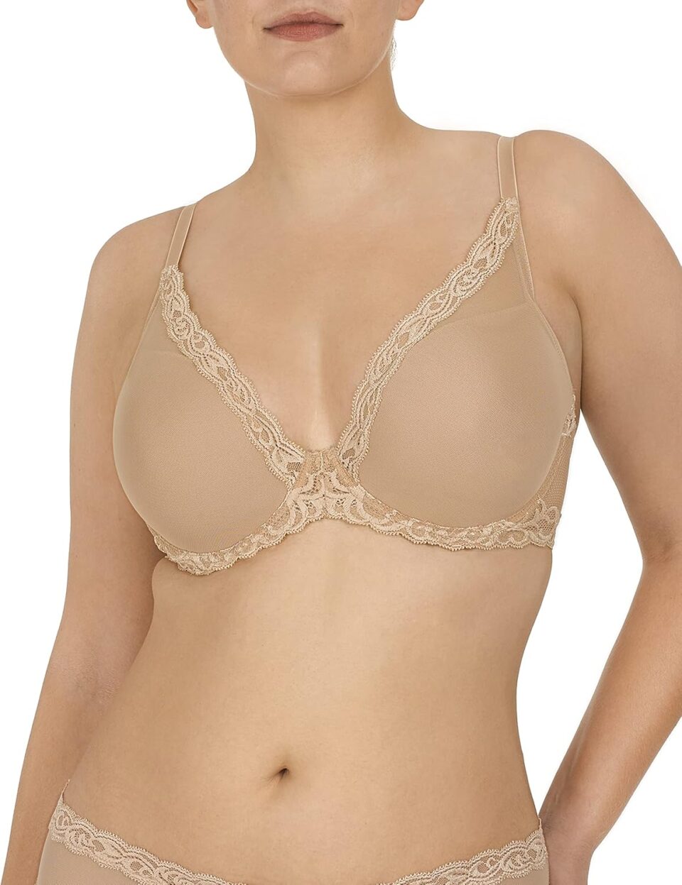Natori Feathers Contour Plunge Bra