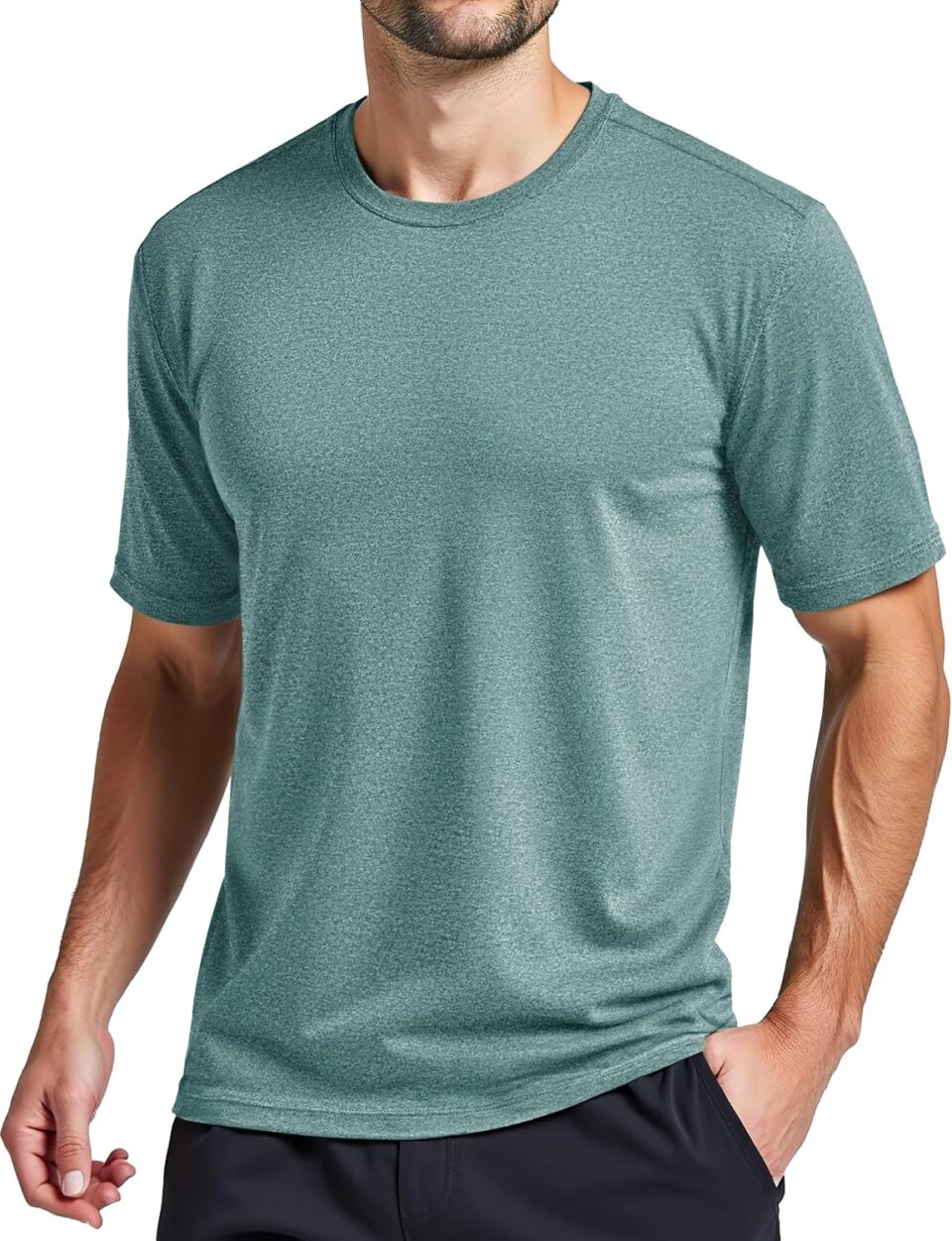 MAGCOMSEN Men‘s Short Sleeve Moisture Wicking Athletic T-Shirts Running Workout Gym Shirts