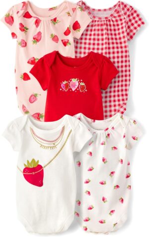 The Children's Place baby-boys And Newborn Short Sleeve Bodysuits, Multipacks