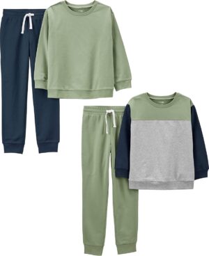 Simple Joys by Carter's boys 4-piece Sweatshirt Set