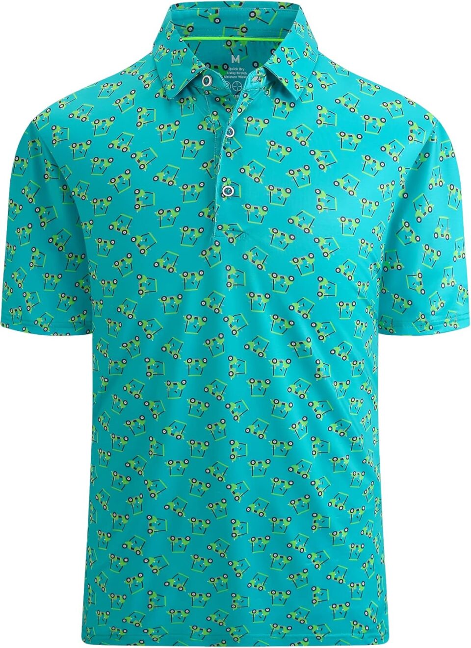 Mens Golf Shirts Short Sleeve Moisture Wicking Dry Fit Performance Athletic Polo Shirt