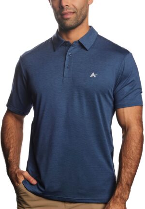 Arctic Cool Men’s Polo Instant Cooling Moisture Wicking Performance UPF 50+ Short Sleeve Polo