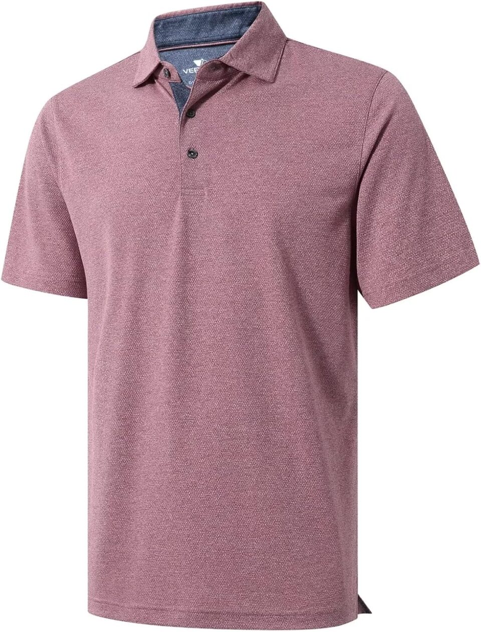 VEBOON Men's Polo Shirts Long and Short Sleeve Cotton Blend Heather Moisture Wicking Casual Collared Shirts