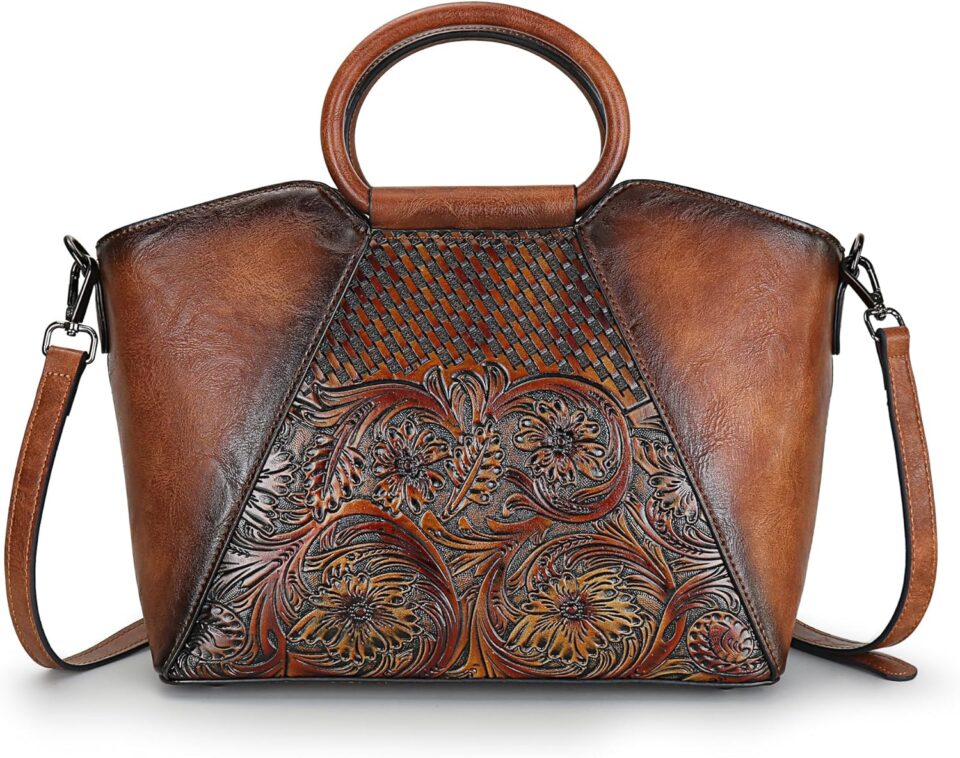Women Satchel Handbags Crossbody Bag Top Handle Purse Medium Tote Bag Leather Shoulder Bag