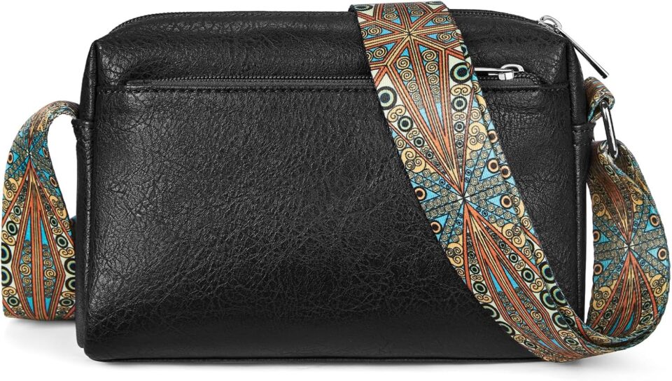 BOSTANTEN Crossbody Bags for Women Vegan Leather Purses Quilted Shoulder Handbags with Adjustable Shoulder Strap