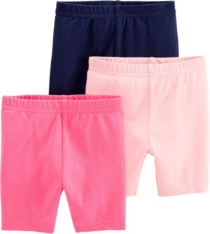 Simple Joys by Carter's Babies, Toddlers, and Girls' Bike Shorts, Pack of 3