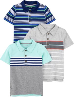 Simple Joys by Carter's Boys' 3-Pack Short Sleeve Polo