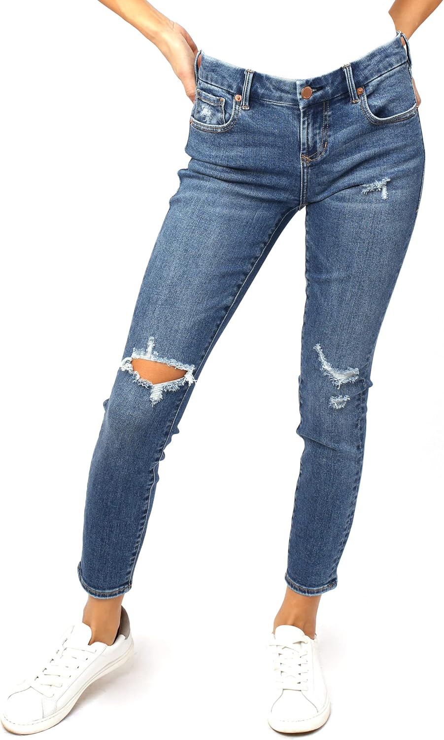 DEAR JOHN Joyrich Women's Jeans Skinny Leg Mid Rise