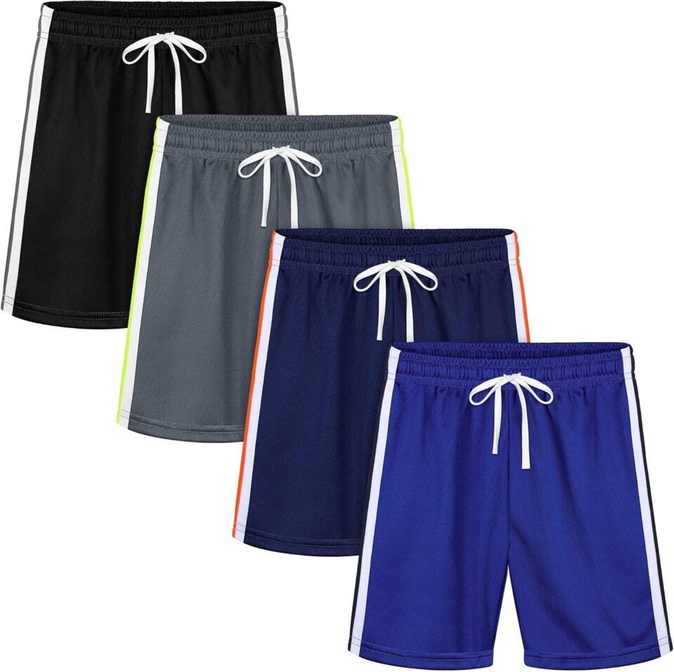 Resinta Toddler Boys Shorts Boys Quick Dry Athletic Pull-On Shorts with Elastic Waist for Summer Playwear