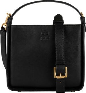 Time Resistance Leather Handbag - Full-Grain Leather Purse for Women - Tote Bag with Detachable Shoulder Strap