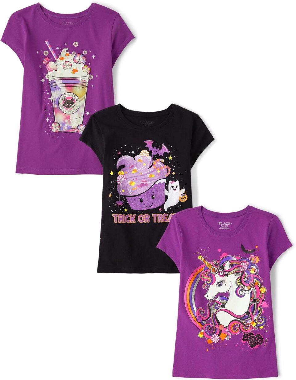 The Children's Place girls All Holidays Short Sleeve Graphic T-shirts,multipacks